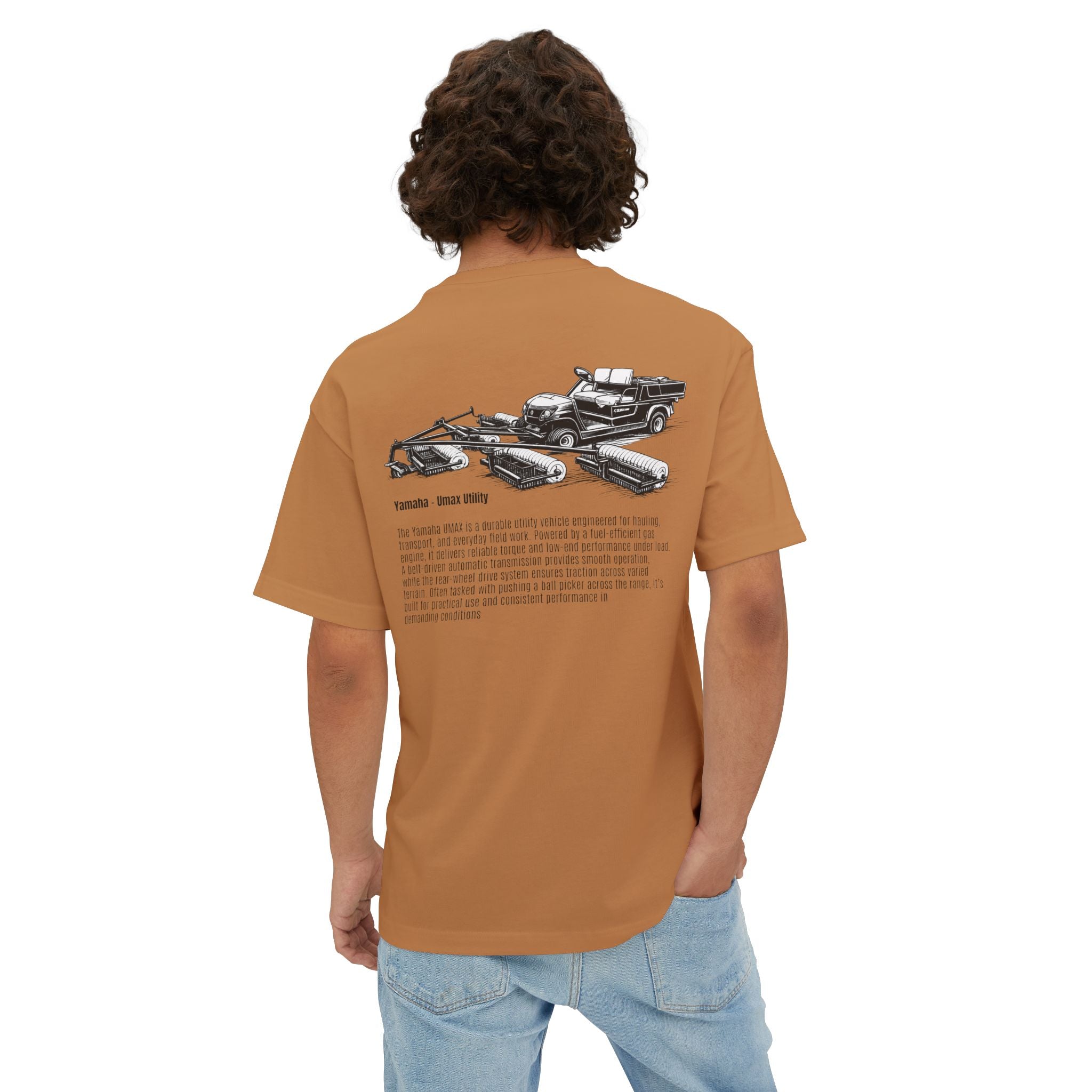 Ball Picker | Box Tee | Vintage Golf Cart Graphic