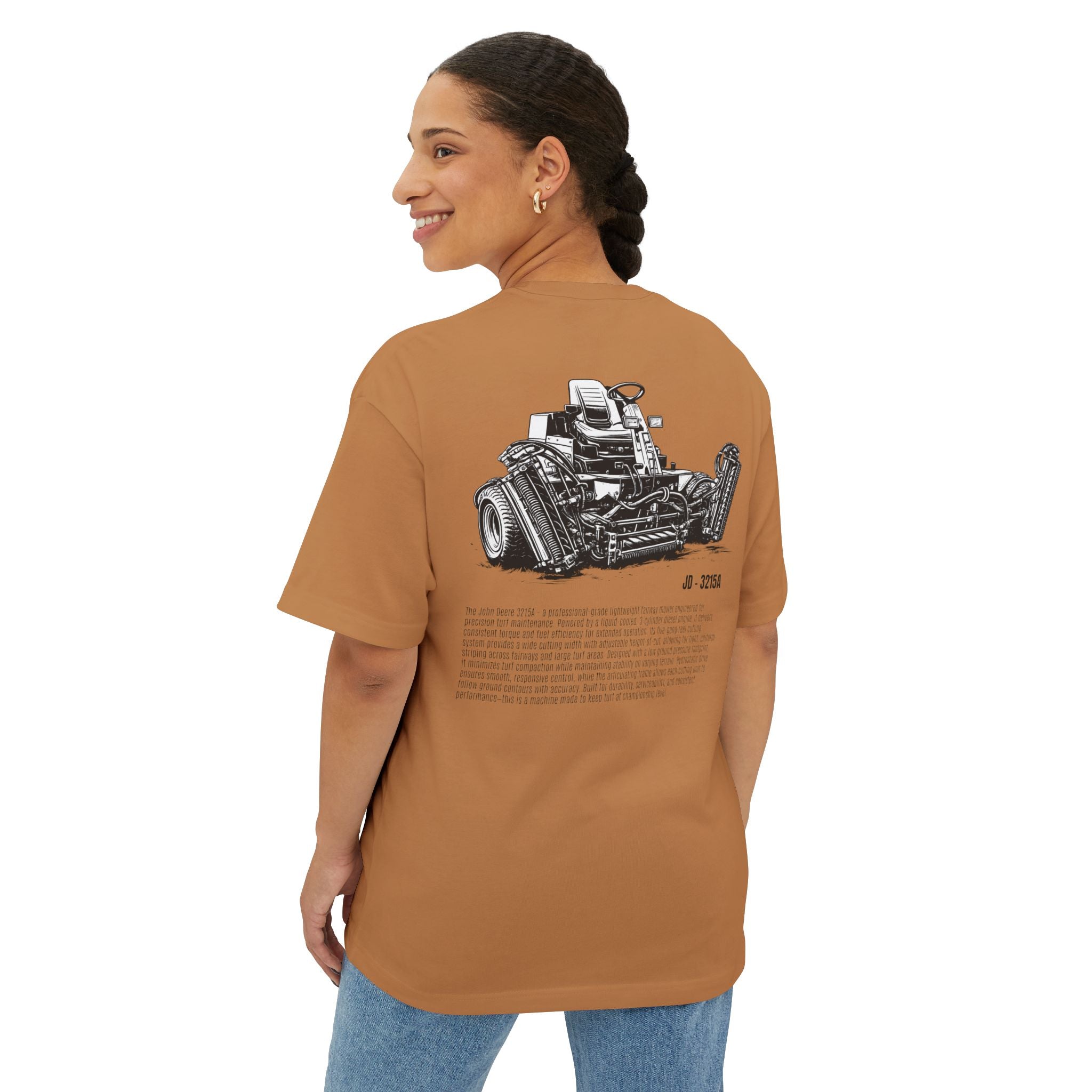 JD 3215 | Box Tee | Vintage Lawnmower Graphic