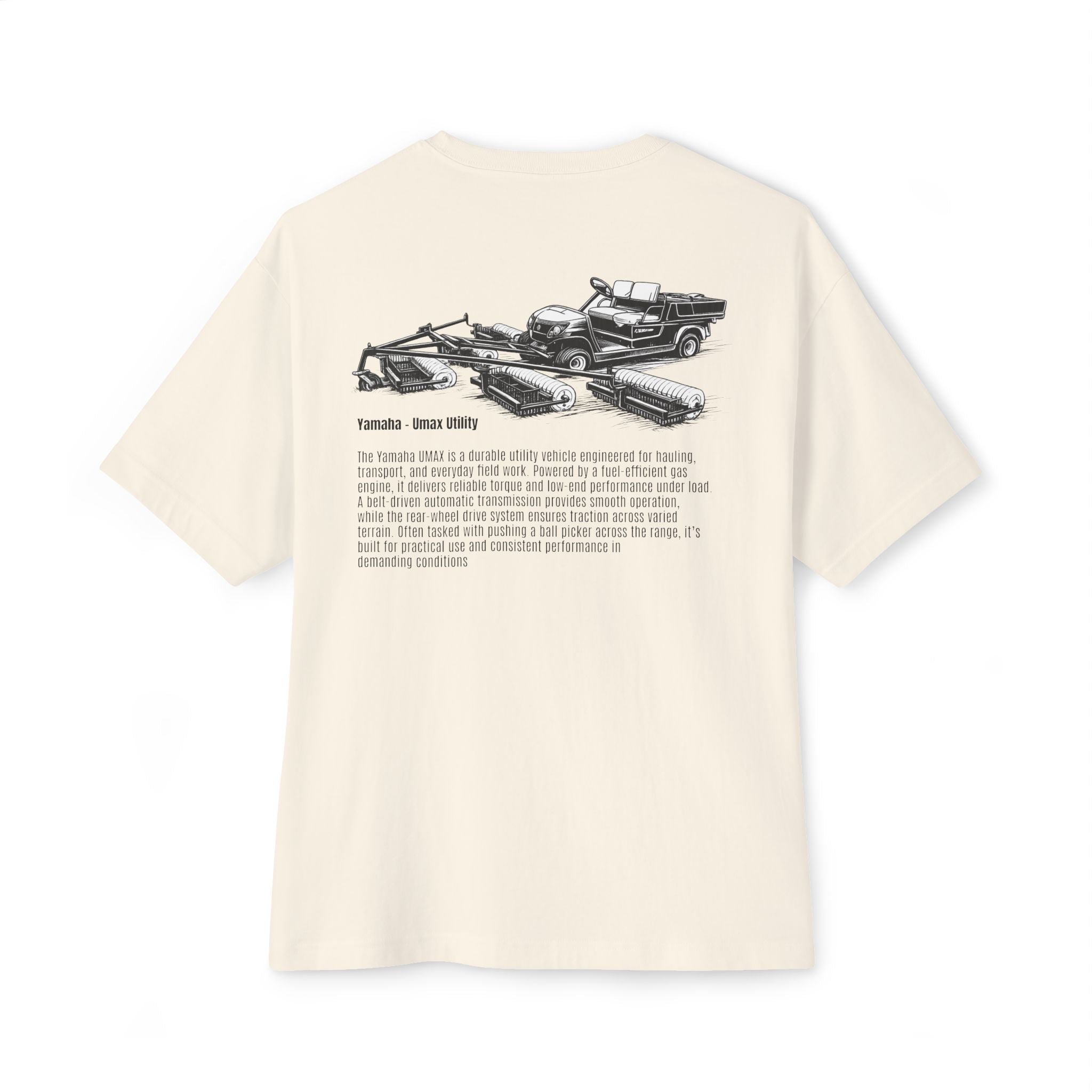 Ball Picker | Box Tee | Vintage Golf Cart Graphic