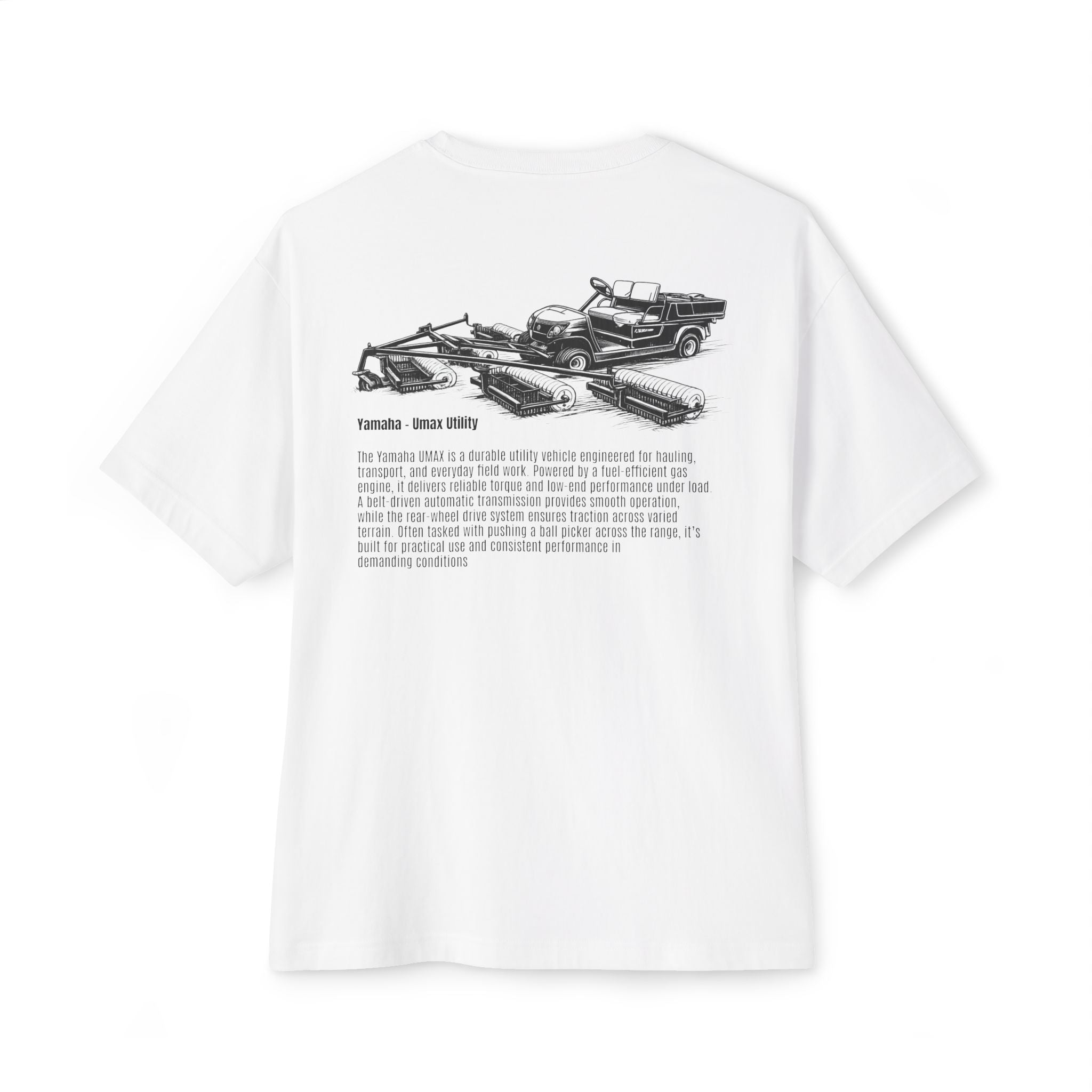 Ball Picker | Box Tee | Vintage Golf Cart Graphic