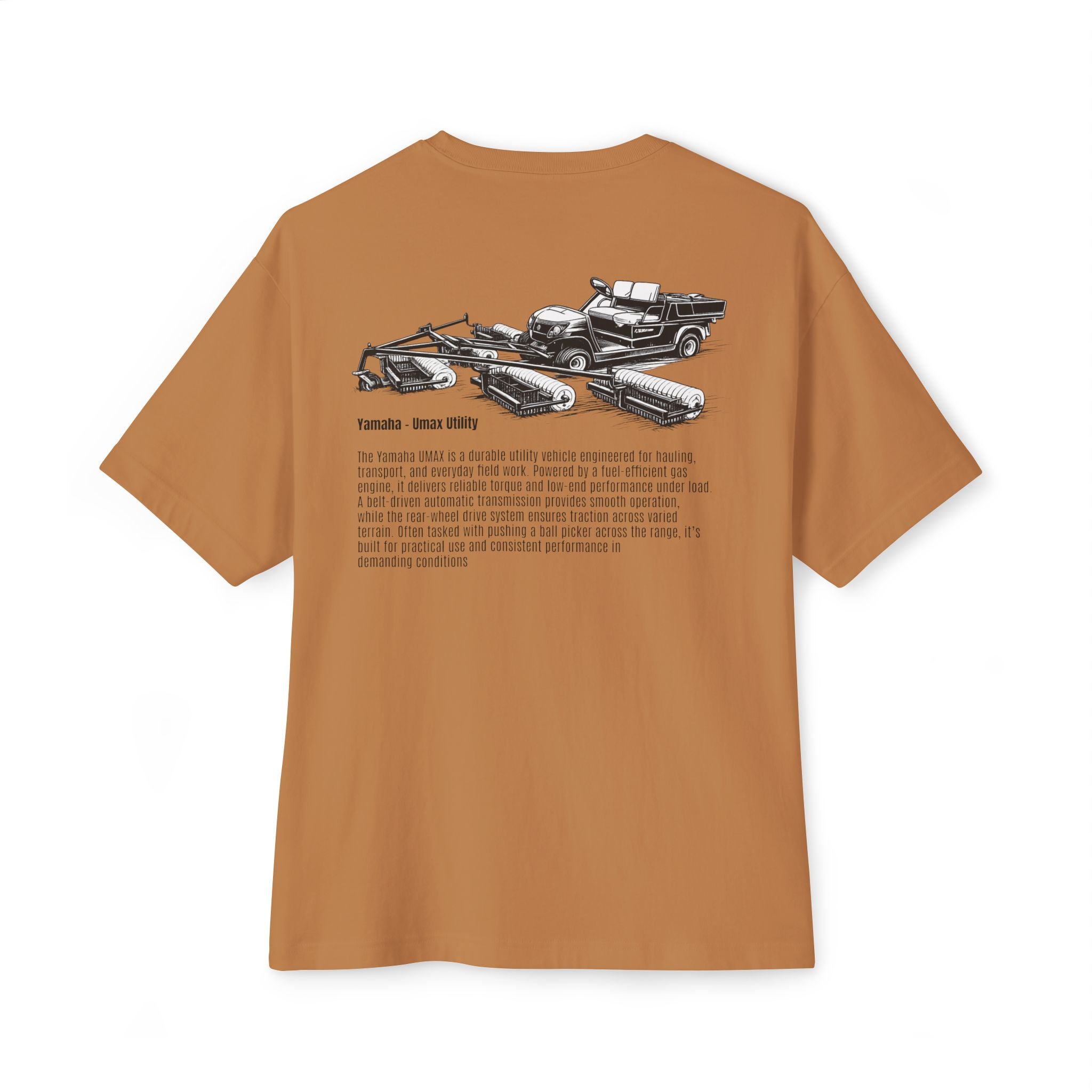 Ball Picker | Box Tee | Vintage Golf Cart Graphic