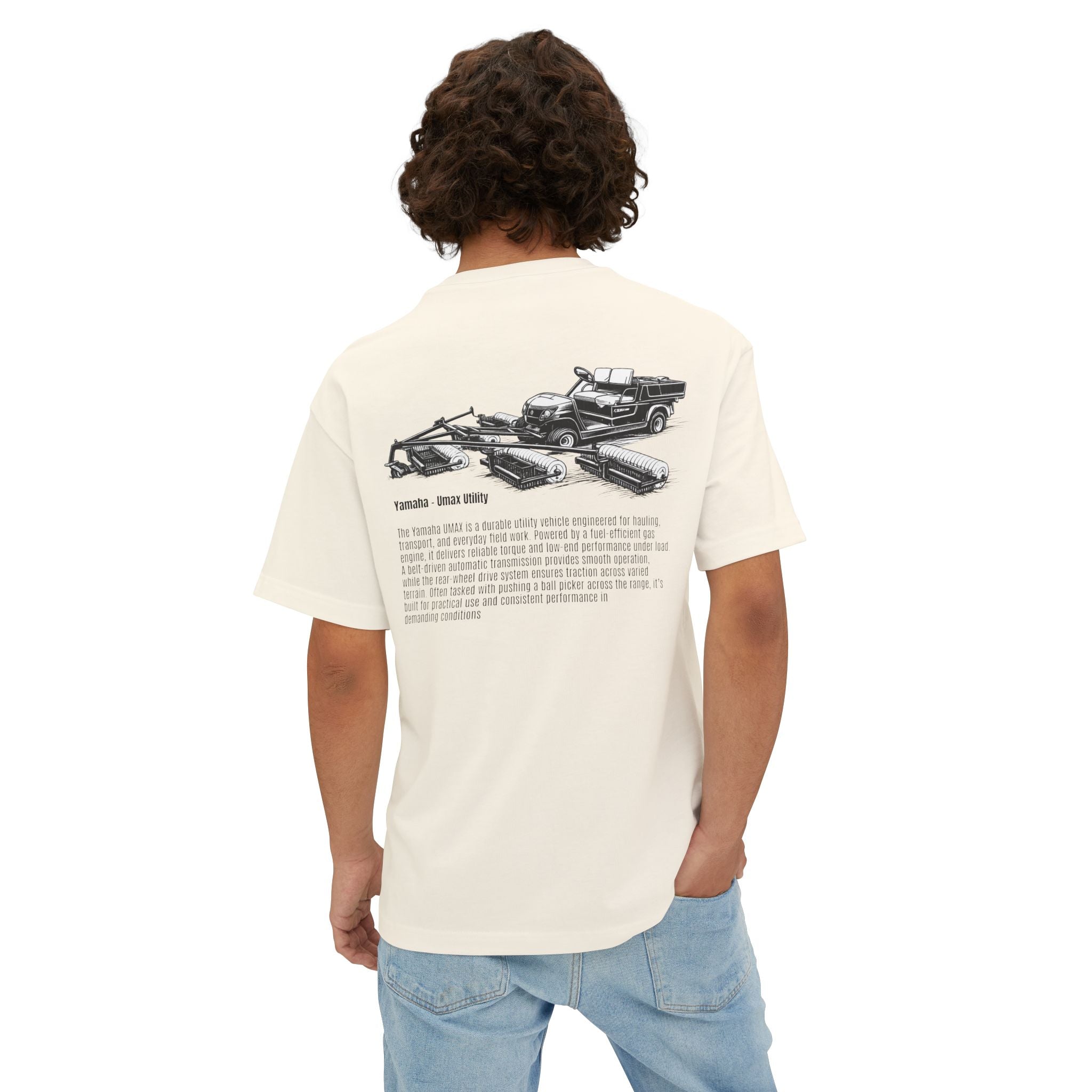 Ball Picker | Box Tee | Vintage Golf Cart Graphic